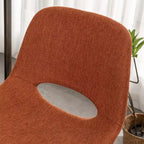 Sgabelli da bar Porth Fabric Kitchen 28,25, arancioni, set da 2