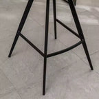 Sgabelli da bar Porth Fabric Kitchen 28,25, arancioni, set da 2