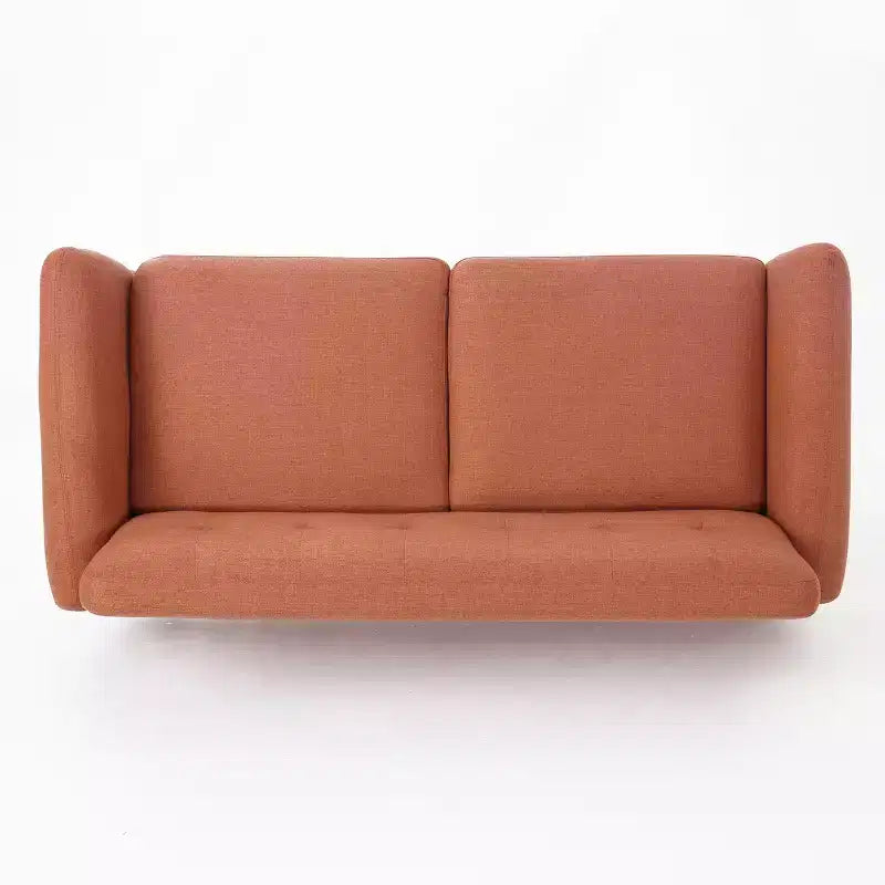Divano GDFStudio Sheena Mid-Century Modern a 2 posti, imbottito e capitonné, 67,25 pollici