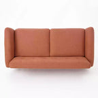 Divano GDFStudio Sheena Mid-Century Modern a 2 posti, imbottito e capitonné, 67,25 pollici