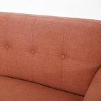 Divano GDFStudio Sheena Mid-Century Modern a 2 posti, imbottito e capitonné, 67,25 pollici