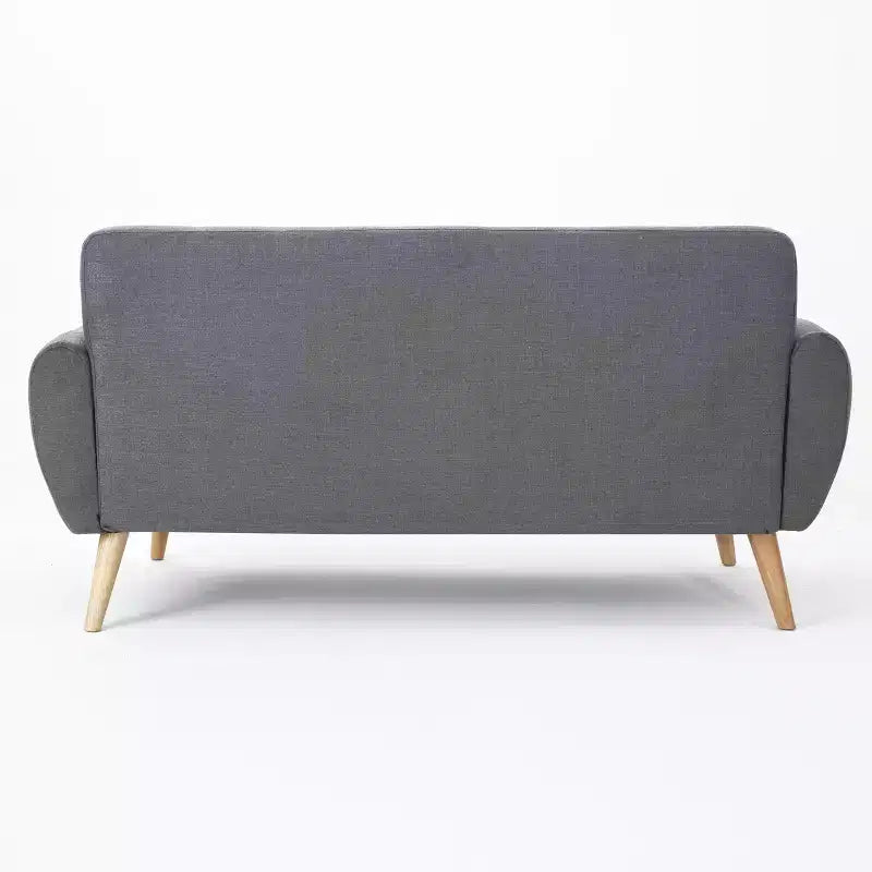 Divano GDFStudio Sheena Mid-Century Modern a 2 posti, imbottito e capitonné, 67,25 pollici