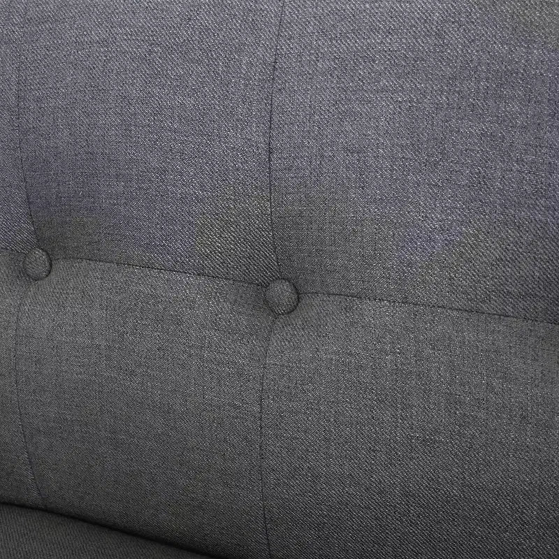 Divano GDFStudio Sheena Mid-Century Modern a 2 posti, imbottito e capitonné, 67,25 pollici