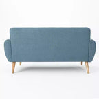 Divano GDFStudio Sheena Mid-Century Modern a 2 posti, imbottito e capitonné, 67,25 pollici