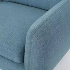 Divano GDFStudio Sheena Mid-Century Modern a 2 posti, imbottito e capitonné, 67,25 pollici