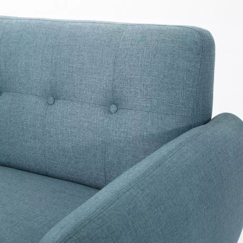 Divano GDFStudio Sheena Mid-Century Modern a 2 posti, imbottito e capitonné, 67,25 pollici