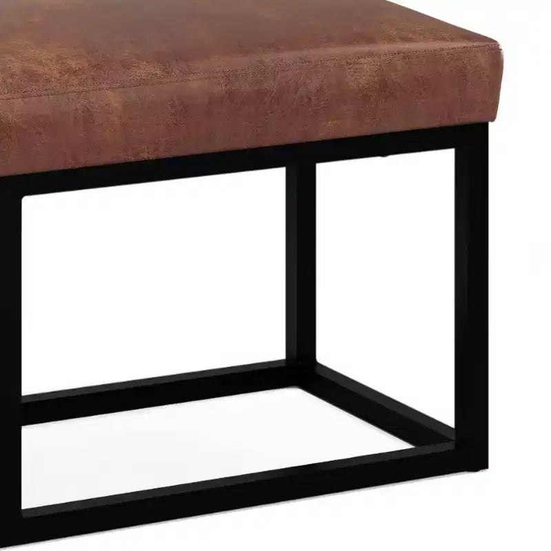 Panca Pouf Rettangolare Contemporanea Kerwood, 44 pollici di Larghezza