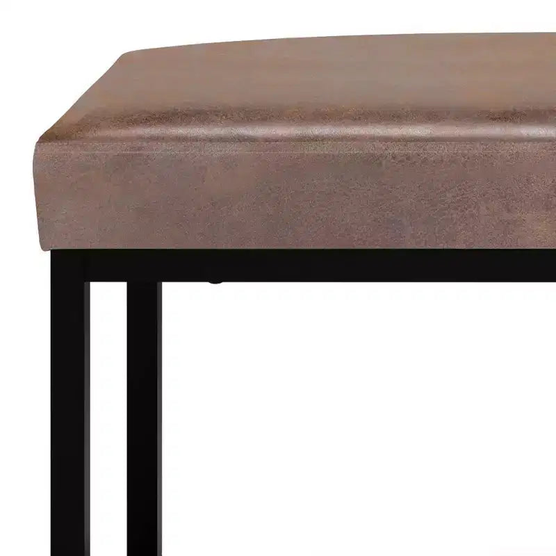 Panca Pouf Rettangolare Contemporanea Kerwood, 44 pollici di Larghezza